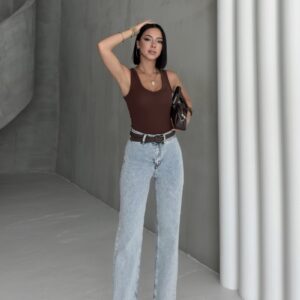 Mom Jeans High Waist Straight Leg Zip Up - Brand: XLove - Women & Kids, Baby Clothes Wholesale - TheBS Women