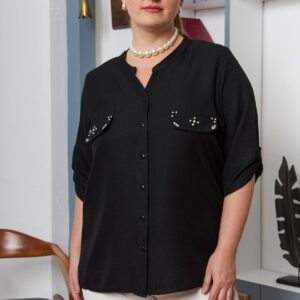 Elegant Plus Size Shirt - Brand: RMG - Women & Kids, Baby Clothes Wholesale - TheBS Women