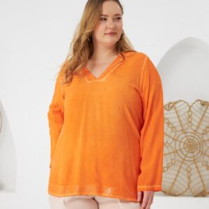 Plus Size Elegant V-Neck Blouse - Brand: RMG - Women & Kids, Baby Clothes Wholesale - TheBS Women