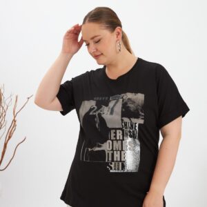 Casual Plus Size Tshirt With Letter Print - Brand: RMG - Women & Kids, Baby Clothes Wholesale - TheBS Women