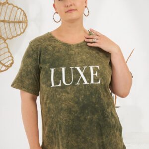 Green Casual Plus Size Streetwear Tshirt - Brand: RMG - Women & Kids, Baby Clothes Wholesale - TheBS Women