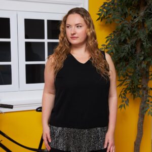 Plus Size Sleeveless V-Neck Blouse - Brand: RMG - Women & Kids, Baby Clothes Wholesale - TheBS Women