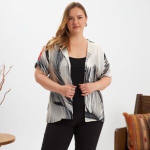 Black Plus Size Casual Elegant Blouse - Brand: RMG - Women & Kids, Baby Clothes Wholesale - TheBS Women