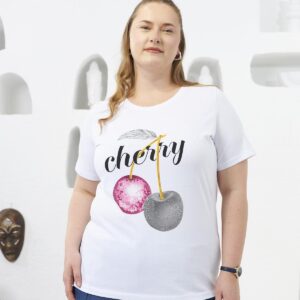 Casual Plus Size Tshirt With Fruit Pattern - Brand: RMG - Women & Kids, Baby Clothes Wholesale - TheBS Women