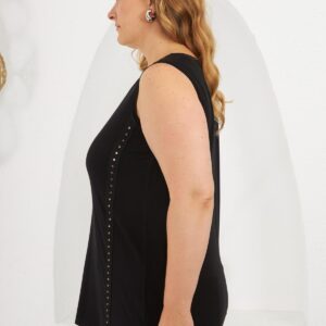 Plus Size Sleeveless V-Neck Blouse - Brand: RMG - Women & Kids, Baby Clothes Wholesale - TheBS Women