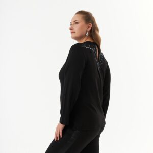 Plus Size V-Neck Elegant Blouse - Brand: RMG - Women & Kids, Baby Clothes Wholesale - TheBS Women