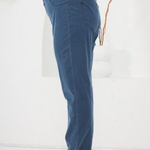 Blue Casual Plus Size Mom Jeans With Buttoned Closure - Brand: RMG - Women & Kids, Baby Clothes Wholesale - TheBS Women