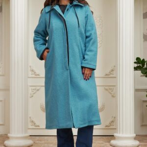 Blue Elegant Long Single-Breasted Coat - Brand: RMG - Women & Kids, Baby Clothes Wholesale - TheBS Women