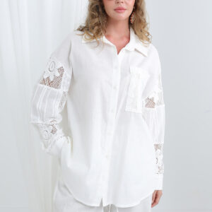 White Casual Elegant Modest Shirt - Brand: SOUL - Women & Kids, Baby Clothes Wholesale - TheBS Women