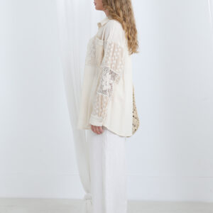 Boho Buttoned Shirt With Floral Design - Brand: SOUL - Women & Kids, Baby Clothes Wholesale - TheBS Women