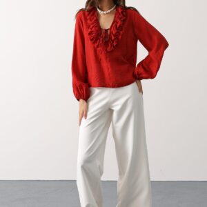 ElegantBlouse With Ballon Sleeves - Brand: Reyon - Women & Kids, Baby Clothes Wholesale - TheBS Women