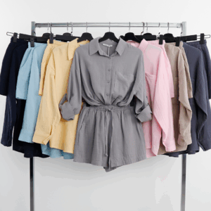 Casual Bermuda High Waist Shorts - Brand: Cream Rouge - Women & Kids, Baby Clothes Wholesale - TheBS Women