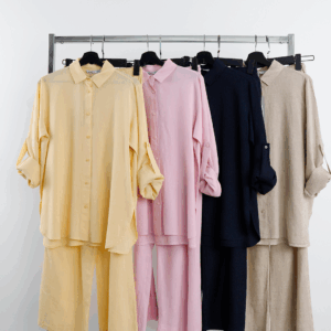 Casual Polo Neck Long Sleeve Shirt - Brand: Cream Rouge - Women & Kids, Baby Clothes Wholesale - TheBS Women