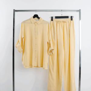 Beige Shirt – Modest Casual Long Sleeve Polo Neck - Brand: Cream Rouge - Women & Kids, Baby Clothes Wholesale - TheBS Women