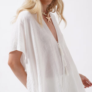 Boho Casual Oversized Tie Tunic - Brand: Black Fashion - Women & Kids, Baby Clothes Wholesale - TheBS Women