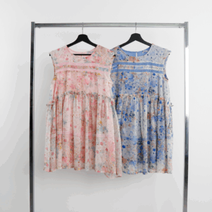 Babydoll Dress Floral Mini Sleeveless Boho Summer - Brand: Cream Rouge - Women & Kids, Baby Clothes Wholesale - TheBS Women