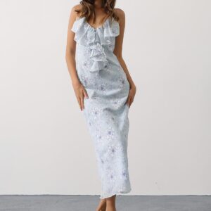 Floral Sleeveless V-Neck Maxi Slip Dress - Brand: Reyon - Women & Kids, Baby Clothes Wholesale - TheBS Women