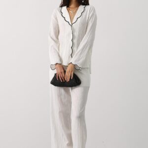 Elegant Casual Set With Palazzo Pants - Brand: Reyon - Women & Kids, Baby Clothes Wholesale - TheBS Women