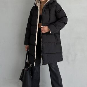 Oversized Puffer Hooded Coat - Brand: My Jest Fashion - Women & Kids, Baby Clothes Wholesale - TheBS Women