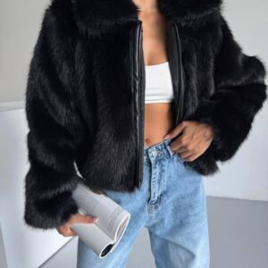 Glam Fur Jacket - Brand: My Jest Fashion - Women & Kids, Baby Clothes Wholesale - TheBS Women