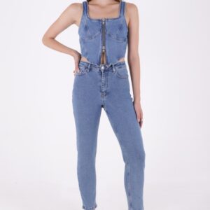 High Waist Comfort Slim Ankle Length Jeans - Brand: XLove - Women & Kids, Baby Clothes Wholesale - TheBS Women