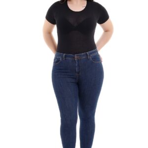 High Waist Ankle Length Skinny Jeans - Blue - Brand: XLove - Women & Kids, Baby Clothes Wholesale - TheBS Women