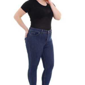 High Waist Ankle Length Skinny Jeans - Blue - Brand: XLove - Women & Kids, Baby Clothes Wholesale - TheBS Women