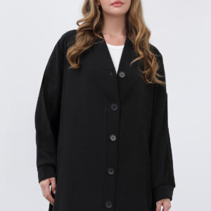 V-Neck Oversized Fit Buttoned Tunic - Brand: Puane - Women & Kids, Baby Clothes Wholesale - TheBS Women