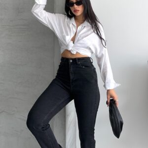 Black Casual Sexy Streetwear Mom Jeans - Brand: XLove - Women & Kids, Baby Clothes Wholesale - TheBS Women