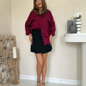 Floral V-Neck Oversized Shirt - Brand: Elisa - Women & Kids, Baby Clothes Wholesale - TheBS Women