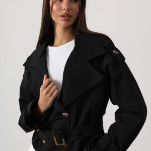 Trenchcoat Single-Breasted With Notched Collar - Brand: Reyon - Women & Kids, Baby Clothes Wholesale - TheBS Women