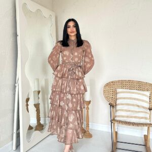 Wallpaper Striped Layered Dress - Brand: Elisa - Women & Kids, Baby Clothes Wholesale - TheBS Women