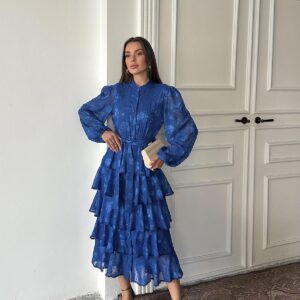 Wholesale Saks Walloon Striped Floor Coat Dress - Brand: Elisa - Women & Kids, Baby Clothes Wholesale - TheBS Women