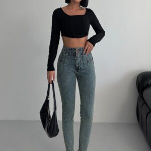 Mom Jeans High Waist Skinny Leg - Brand: XLove - Women & Kids, Baby Clothes Wholesale - TheBS Women