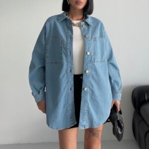 Casual Oversized Buttoned Shirt Long Sleeve - Brand: XLove - Women & Kids, Baby Clothes Wholesale - TheBS Women