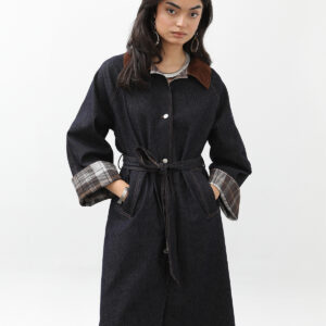 Black Trenchcoat Elegant Vintage 3/4 Sleeve - Brand: SOUL - Women & Kids, Baby Clothes Wholesale - TheBS Women
