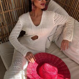 Belly Neckline Openwork Dress - Brand: Sobe Istanbul - Women & Kids, Baby Clothes Wholesale - TheBS Women