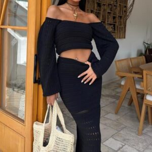 Watermelon Sleeve Ethnic Knitwear Suit - Brand: Sobe Istanbul - Women & Kids, Baby Clothes Wholesale - TheBS Women