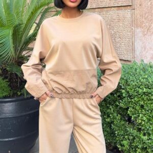 Beige Sport Casual Jogger Set - Brand: Sobe Istanbul - Women & Kids, Baby Clothes Wholesale - TheBS Women