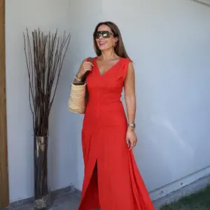 Maxi Fit And Flare Dress With V-Neck - Brand: Cream Rouge - Women & Kids, Baby Clothes Wholesale - TheBS Women