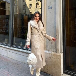 Elegant Single-Breasted Long Coat - Brand: My Jest Fashion - Women & Kids, Baby Clothes Wholesale - TheBS Women