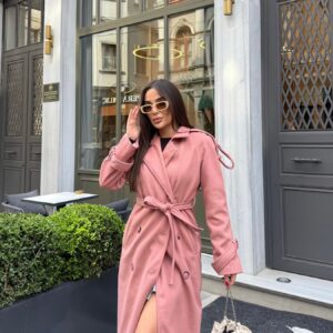 Elegant Double-Breasted Wrapover Coat - Brand: My Jest Fashion - Women & Kids, Baby Clothes Wholesale - TheBS Women