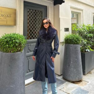 Black Elegant Single-Breasted Fur Coat - Brand: My Jest Fashion - Women & Kids, Baby Clothes Wholesale - TheBS Women