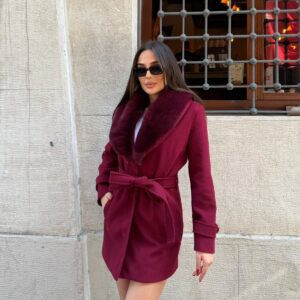 Elegant Fur Wrapover Coat - Brand: My Jest Fashion - Women & Kids, Baby Clothes Wholesale - TheBS Women