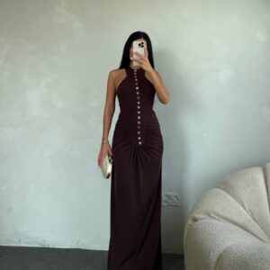 Sleeveless Sheath Dress With High Neck - Brand: My Jest Fashion - Women & Kids, Baby Clothes Wholesale - TheBS Women