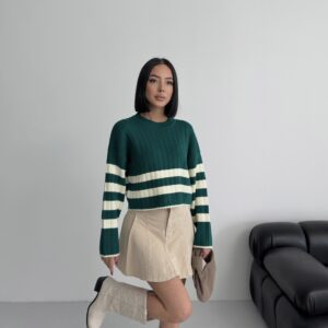 Green Casual Western Sweater - Brand: My Fashion - Women & Kids, Baby Clothes Wholesale - TheBS Women