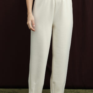 White Casual Sport Tapered Pants High Waist - Brand: Puane - Women & Kids, Baby Clothes Wholesale - TheBS Women