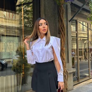 White Formal Sexy Elegant Shirt - Brand: Elisa - Women & Kids, Baby Clothes Wholesale - TheBS Women