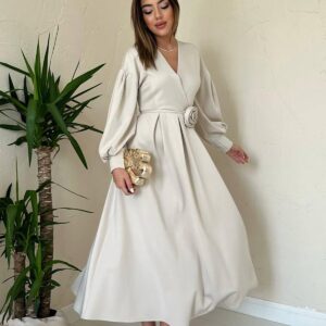 Elegant Modest Formal Wrap Dress - Brand: Elisa - Women & Kids, Baby Clothes Wholesale - TheBS Women