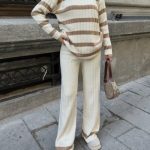 Beige Casual Elegant Preppy Suit - Brand: My Fashion - Women & Kids, Baby Clothes Wholesale - TheBS Women